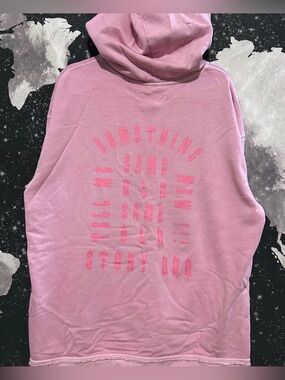 Divided Pink Puff Print Tell Me Something New Hoodie